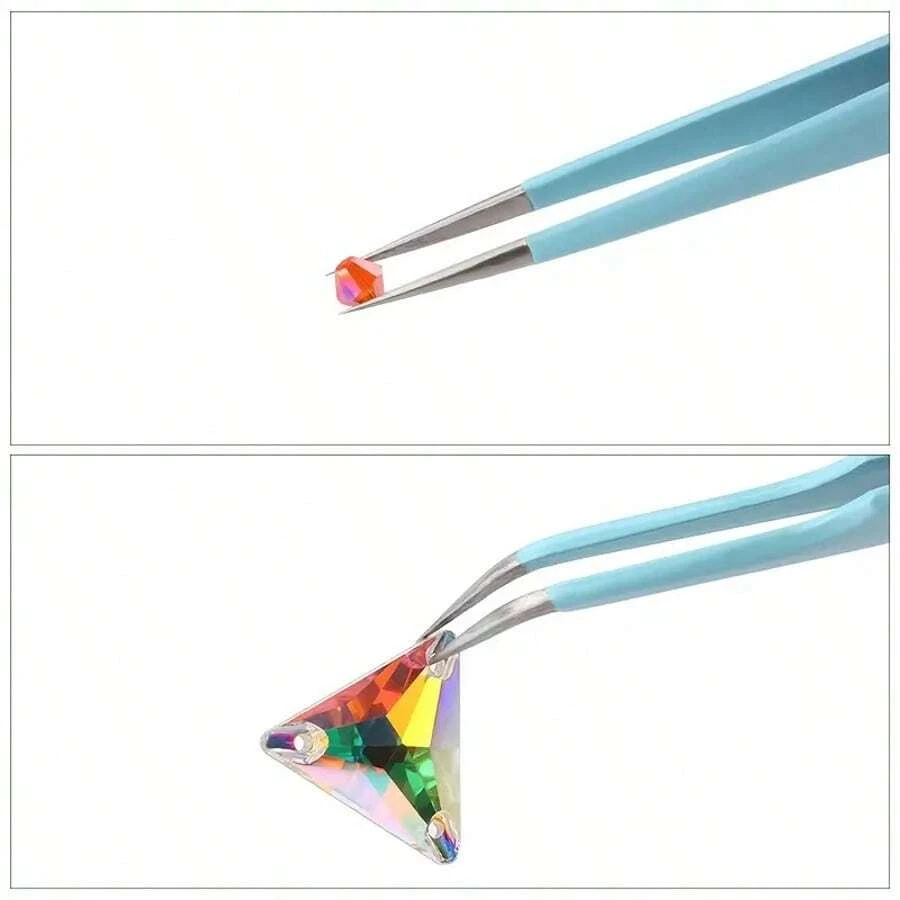 2pcs Stainless Steel Tweezers, Jewelry Making Tools, Epoxy Resin Mold Tools, Color Tweezers Kit, Handmade Jewelry Accessories    Color Scrapbook Tweezers, Straight And Curved Tweezers Are Suitable For DIY, Scrapbook, And Are Good Helpers For Bead And Fine Projects. Guka Tweezers, Pink/Blue/Purple/Black