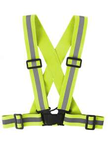 1 件反光背心，适合夜间跑步和运动，弹性反光带反光背心万圣节配饰，万圣节服装秋冬配饰万圣节服装，适合青少年、青年、男士、休闲、户外、运动、度假、毕业礼物、生日、日常穿着