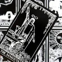 Black Original Tarot Cards 78 Pcs Tarot Cards For Beginners English Visions Divination Edition Borad Playing Games
