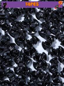 哥特式万圣节蝙蝠珠，多色蝙蝠饰品，可用于制作珠宝、DIY 手链、项链、耳环、工艺品配件、万圣节装饰品