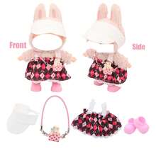 For Labubu, Sun Hat, Crossbody Bag, Dress, Shoes Set (Excluding Plush Doll) - Multicolor - View 5