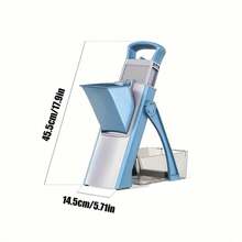 5-In-1 Multifunctional Kitchen Tool Set, Household Vegetable Slicer And Grater - Easily Shred, Grate And Slice Potatoes, 5-In-1 Vegetable Chopper With Thickness Adjuster, Quick Kitchen Slicer For Meal Prep, Available In Blue/Green, Labor-Saving Kitchen Tools - Multicolor - View 3