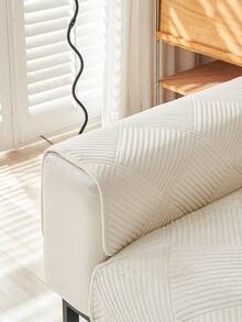 1 件厚毛绒沙发垫套，现代简约防滑保暖沙发座垫，防尘可洗沙发套，柔软防褪色，宠物友好，适合 L 型沙发和 1/2/3/4 座沙发，适用于卧室、办公室、客厅 - 米色 - 查看 9