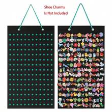 1pc Hanging Shoe Charm Holder With 100/180/216 Holes, Portable Shoe Decoration For Charms Display Stand, Wall Mounted Display Holder For Shoe Charms (Shoe Charms Not Included)