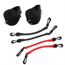 Adjustable Hip Resistance Band Set With Ankle Straps, Portable Lower Body Workout Equipment For Glute, Leg, Thigh Training, Home Gym Fitness - Leg Resistance Rope - View 9