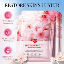 1/3/5/10片樱花烟酰胺亮白面膜，保湿，补水，滋养护肤面膜 - 彩色 - 查看 2