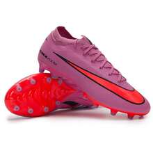 Nike ZM VAPOR 16 PRO AG-PRO Football Shoes, AG Studs, Air Zoom Cushioning, Traction For Men, On-Field Training, FQ8684-600 - Mysterious Flamingo Red/Black/Bright Orange Red - View 3