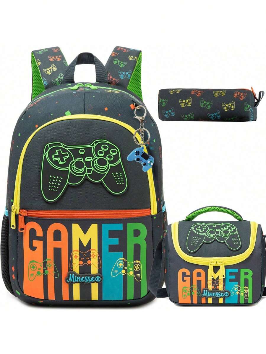 Mochilas para niñas, bolsa escolar, mochilas lindas para niñas de 8 a 10 años con lonchera, set de mochila escolar para estudiantes de preescolar, jardín de infantes y primaria, mochila de viaje para volver a la escuela