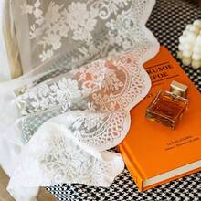 1件/2件优雅法式乡村风格白色花卉蕾丝窗帘和薄纱 - 白色 - 查看 9