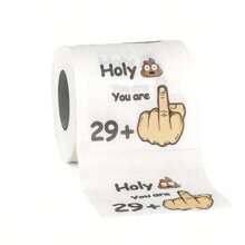 1 Pc Hilarious Happy Prank Toilet Paper - 16th/18th/21th/30th/40th/50th Birthday Party Must-Have - Unique Decor & Favor - Unforgettable Gift For Him, Her & Friends - Add Laughter To Their 16/18/21/30/40/50 Year Old Celebration