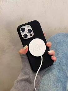 Funda de teléfono con pulsera de silicona suave magnética de lujo compatible con teléfonos 17, 16, 15, 14, 13, 12, 11 Pro Max Plus para carga inalámbrica magnética y protección contra golpes