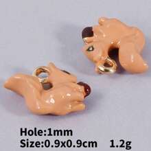 2 piezas/15 piezas/24 piezas Lindos dijes de aleación de zinc esmaltados con diseños 3D realistas de comida, animales, frutas, pasteles, sandía, corazón, cereza, chile, ideales para manualidades y elaboración de joyería