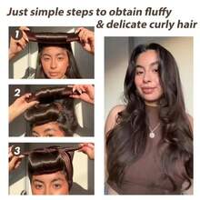 无热卷发棒头带软卷发器带围巾无热卷发器睡眠蓬松卷发棒发型设计工具，返校、旅行度假必备，女士发饰 - 棕色 - 查看 5