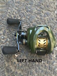 1 件重型诱饵式渔线轮 - 最大阻力 20 磅，齿轮比 7.2:1，耐用铝和不锈钢结构，适用于咸水和淡水钓鱼，绿色，是大鱼和经验丰富的垂钓者的理想选择 - 彩色 - 查看 11