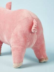 PETSIN 1只可愛的豬設計寵物磨牙發出尖叫聲的毛絨玩具,耐用的咀嚼玩具可互動供應給狗