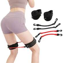Adjustable Hip Resistance Band Set With Ankle Straps, Portable Lower Body Workout Equipment For Glute, Leg, Thigh Training, Home Gym Fitness - Leg Resistance Rope - View 5