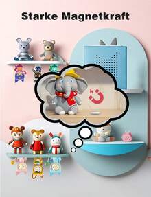 50-Pack Mellbree Self-Adhesive Metal Plates For Tonie, Strong Magnetic Force For Secure Hold, For Kids Room Decoration And Tonie Figure Storage (20 Mm Diameter, 0.4 Mm)