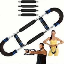 Weight Loss,Adjustable Ultimate Arm Trainer, Chest Extender, Shoulder Muscle Training Gym Equipment For Upper Body Strength Training - màu đen - Xem 2