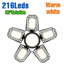 250W LED Deformable Garage Light E26/E27 UFO High Bay Lamp 3/4/5 Adjustable Panels Foldable Fan Blade AC100-277V Parking Lot Workshop Shed Hanging Lamps 220V/110V Indoor NO Flicker Eye Protection Ceiling Lights Bulb Bright Industrial Factory Shop Basements Commercial Lighting 40/60/80/100/120/150/180/200W Warm/Cool White 108/126/144/180/210/240/216/252/288leds