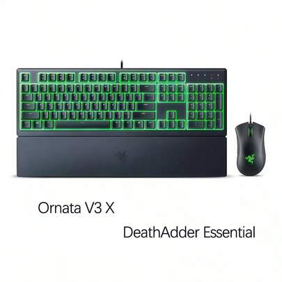 RAZER V3 X-Axis Mechanical Keyboard + DeathAdder 6400DPI Mouse Wired Ultra-Fast Response RGB Synchronization E-Sports Professional Set