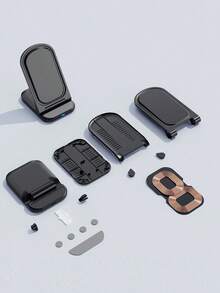 桌面可折叠双线圈无线充电器，支持15W快充，配备4排高效散热孔，设计精美，可折叠，实用又节省空间，是办公桌上为手机等设备快速充电的理想选择。适用于办公室、宿舍、家用手机充电器。 - 彩色 - 查看 9