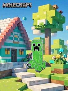 Microsoft Minecraft 我的世界苦力怕金属胸针珐琅徽章 1个 我的世界周边个性化创意徽章 时尚趣味收藏品 时尚别针饰品 可爱配饰别针 可用于外套、包包、布艺铅笔盒、连衣裙等 实用生日礼物 官方授权 - 綠色 - 查看 2