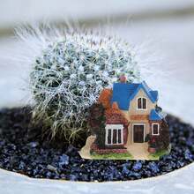 Mini Miniature House Model Assorted Color 4Pcs Home Desktop - 多種顏色 - 查看 4