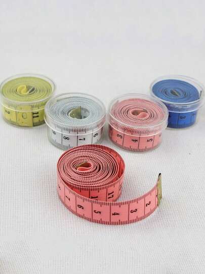 1/3/5pcs Modern Sewing Tape Measure, Multiple Colors Available, Precise Measuring Tool Suitable For Clothing Cutting, Fitness Measurement, DIY Crafts And More (Color Random)