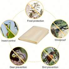 Plant Frost Protection Cover, Winter Frost Blanket, Drawstring Shrub Cover, Reusable Frost Protection Fabric, Suitable For Outdoor Plants, Fruit Trees, Potted Plants - Multicolor - View 6