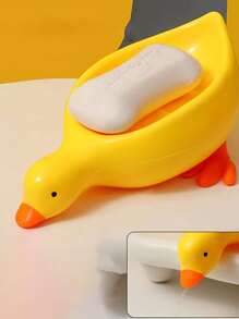 1PC/2PCS/Set Duck Soap Box, Soap Drain Box, Cartoon Soap Box That Can Drain, Bathroom Soap Rack, Soap Container, Minimalism, Essential For Bathrooms And Families. Home Bathroom Decor Fall Decor Back To School - Multicolor - View 11