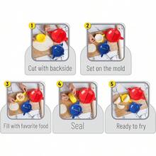 3 Pack, Empanada Press, Dough Press, Dumpling Press, Hand Pie Press, Mini Pie Press, Hand Pie Maker, Meat Pie Cutter, Pie Press, Pastry Press, Turnover Press - Assorted Colors 1 - View 9