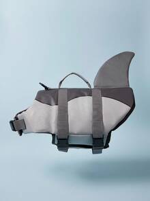 PETSIN 夾克,適合大型犬游泳和划船救生衣,小型、中型和大型犬的鯊魚救生衣,帶有救援手柄和高浮力。