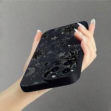 Funda de Teléfono con Patrón de Ojos de Ángel Escarchados para iPhone17aire/16/15/14/13/12/11.Profesionalmáximo14/15 másdieciséis E12/13MINI, X/XR/XSMax, compatible con Samsung GalaxyUN03/03core/04/04E/05/05s/06/12/13/15/16/21s/24/25/32/34/35/54/55/81,S10E/20/21/22/23/24FE/Plus/Ultra, F15, M35/55, Funda para Teléfono Note10/10Plus/20/20Ultra, Carcasa Suave de TPU, Unisex, Simple y Elegante, Protección a Prueba de Golpes - Negro - Ver 4