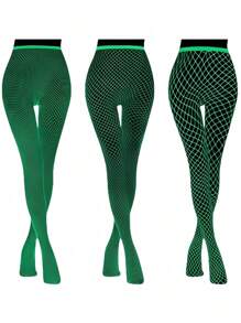 Glow-In-The-Dark Party Fishnet Tights, Sexy White Sheer Stockings That Can Be Worn During The Day. Luminous Glow Leggings For Nightclubs And Bars, Sexy And Tight-Fitting (Suitable For Slim Women, Glows Under Strong Light Or Sunlight)