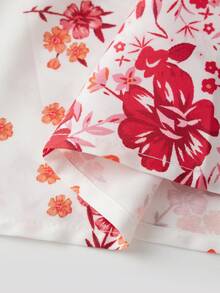 Vestidos de verano para mujer, vestido largo de playa con tirantes finos, estampado floral, estilo bohemio, corte en A, vestido largo fluido para invitada de boda. - Rojo - Ver 5