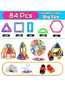 Christmas Decoration Large Size STEM Toys, Learning Education Constructor Set, Magnet Toys, Birthday Gifts, Magnet Bricks Easter Gifts, Designer Constructor Set Toy Building Blocks,Random Color School, Student,Stationery,School Supplies School Supplies