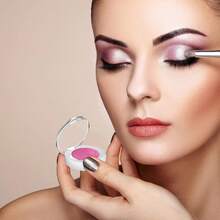 DOITOOL Empty Eyeshadow Holder :4 PCS Single Color Eyeshadow Boxes ,Magnetic Makeup Palette ,Refillable Cosmetic Containers , Subpackaging Organizer,Black2+White2