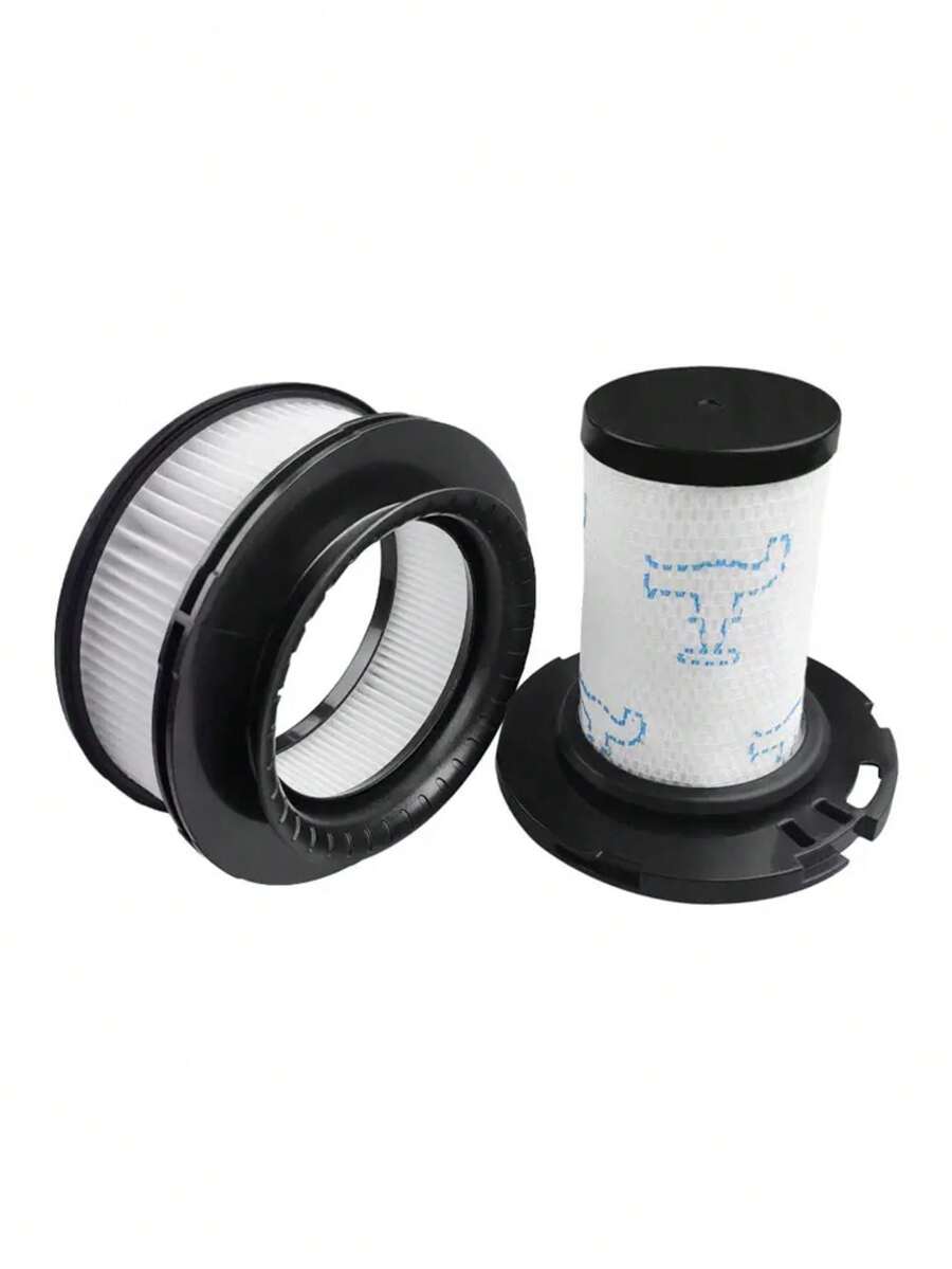 2个吸尘器滤芯，可水洗ABS材质，兼容Rowenta ZR009007 ZR009008、X-Force Flex 11.60 12.60 14.60 15.60 Animal RH9878 RH9898 RH9958 RH99F1等型号，配件 - 黑與白 - 查看 1