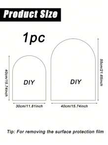 1pc 11.8"X15.7"/15.7"X21.7" Frosted Blank Acrylic For DIY Wedding Directional Sign, Wedding Signage, Birthday, Engagement Party Display Board, Party Display Board