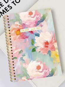 Trees Semplice quaderno pianificatore mensile A5 2025-2027, 32 pagine, pianificatore settimanale e mensile minimalista, calendario accademico, forniture per scuola e ufficio, regali perfetti per insegnanti, per forniture scolastiche, ritorno a scuola