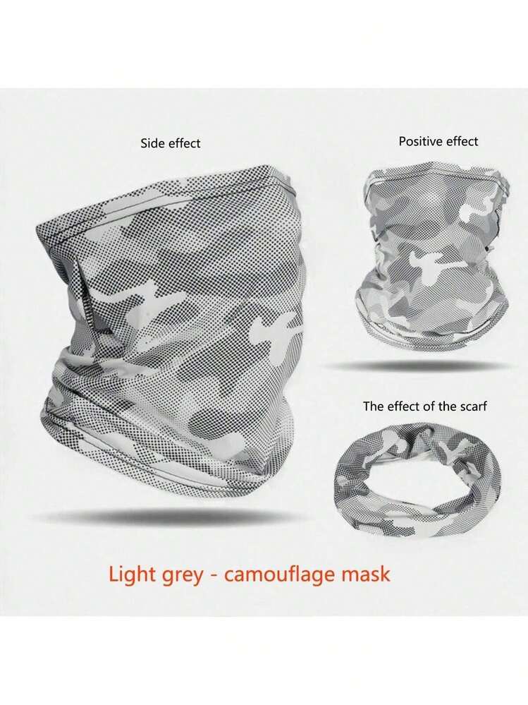 1pc Polyester Camouflage Arm Sleeve, Casual Summer Sun Protection Arm Cover, Breathable Outdoor Fishing UV Protection Arm Sleeve, Camouflage Face Mask Neck Gaiter For Men And Women - Men's Arm Sleeves - View 16