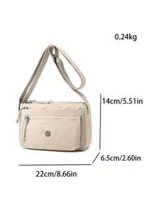Crossbody Handbags For Women With Multi Pocket Shoulder Bag Nylon Travel Purse