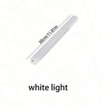 LED Strip Motion Sensor Light, 3 Modes Adjustable, USB Rechargeable, Magnetic Stick-On Bedside Lamp, Suitable For Wardrobe And Cabinet, Indoor Lighting With Night Light Function - 白色外殼 - 查看 11