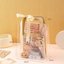 1set Capybara-Themed Stationery Gift Set With Notebook, Pens, Paper Clips, And Accessories - Cute Learning Essentials Pack For Students And Animal Lovers(Random Style)(Keychain Styles Are Random)