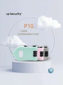 钢丝绳 3 位数密码锁 - 重型伸缩式不锈钢钢丝绳挂锁，适用于行李箱、手提箱、背包、滑板车、头盔和自行车安全；防盗旅行和健身房储物柜锁，防锈便携式密码缆锁；易于重置的密码；非常适合机场、酒店、露营、办公室和学校的旅行者、学生、通勤者和户外运动爱好者