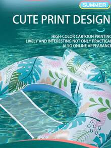 U-Shaped Seat Water Inflatable Hammock Adult Leisure Floating Chair Portable Swimming Pool Floating Chair New Water Lounge Chair Thickened PVC Inflatable Floating Row Inflatable Hammock Transparent Water Floating Row - Multicolor - View 7