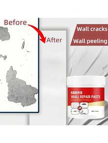Home Decor Wall Repair Paste Kit - No Experience Needed, Easy To Apply And Sand For Smooth Wall Restoration, Waterproof And Anti-Crack, Convenient Installation - Multicolor - View 4