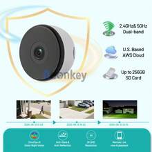 3Pack 2K Wireless Window Camera, 5GHz&2.4GHz WiFi Indoor Cameras For Home Security W/ ChroMax Al Color Night Vision,Person,Pet,Vehicle & Motion Detection,24/7 Recording,Easy & Quick Install, Indoor Surveillance, Vehicle Detection, Sleek Design, - trắng - Xem 5
