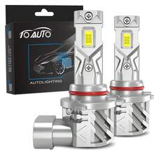 TOAUTO 2 件装 50W 15000LM H11 LED 灯泡 Canbus 9005 HB3 9006 HB4 9012 HIR2 车头灯雾灯 CSP 适用于汽车二极管灯白色 6000K - 白色 - 查看 9