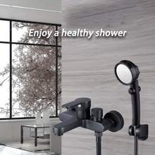 1 Set Stainless Steel Bathroom Shower Faucet, Toilet Bathtub Mixer Valve, Hidden Wall-Mounted 3-Way Faucet. Zinc Alloy 3-Valve Bathtub Shower Mixer Faucet, High Pressure Water Control, No Electricity Required, Easy Installation